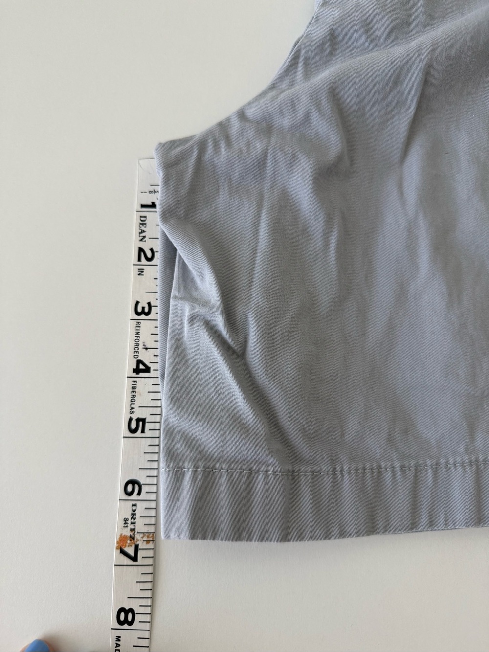 Tommy Hilfiger Flat Front Grey Chino Shorts Womens Size 10 Cotton Stretch - Picture 12 of 12